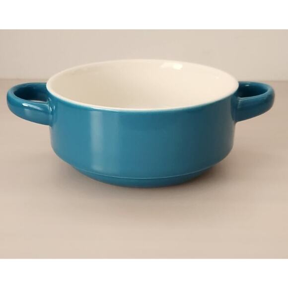 Set of 5 Sweese Porcelain Stackable Minimalist Multipurpose Bowls with Handles - Picture 9 of 16